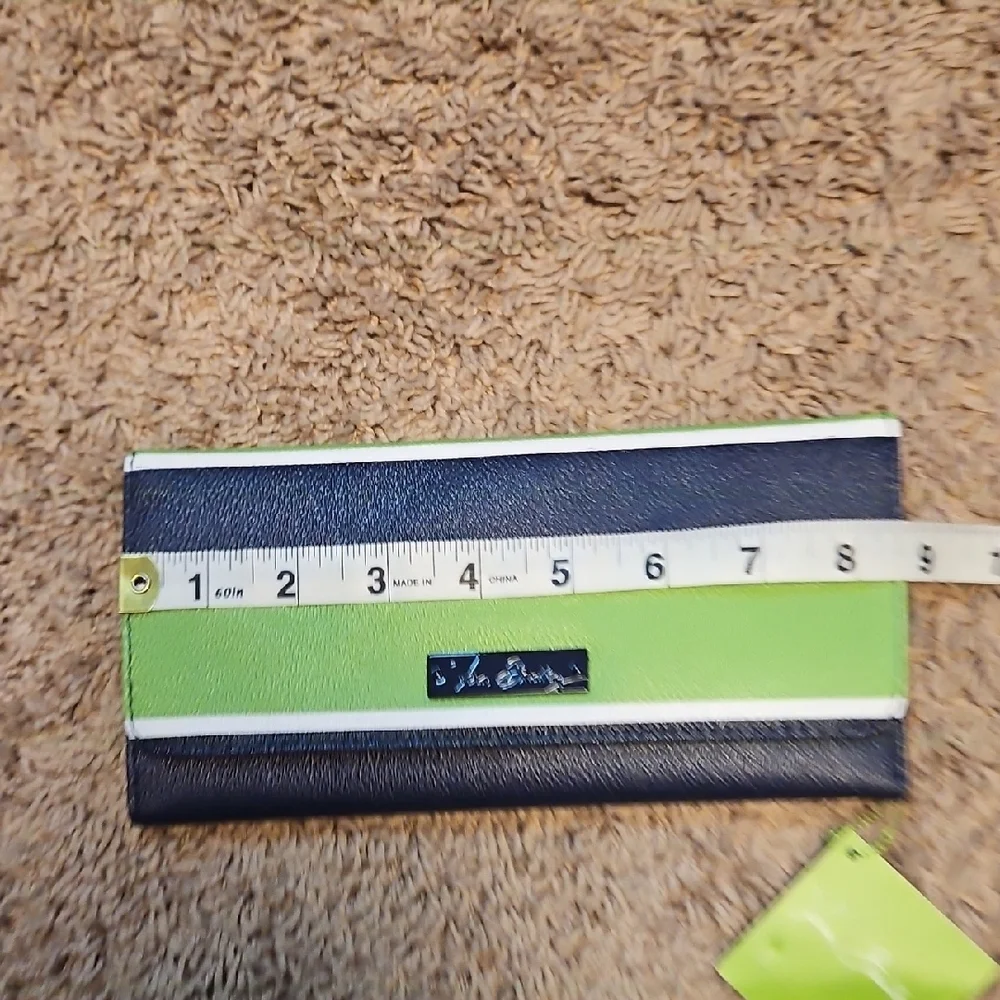 Vera Bradley Trifold Wallet In Lucky Stripe - Picture 9 of 10